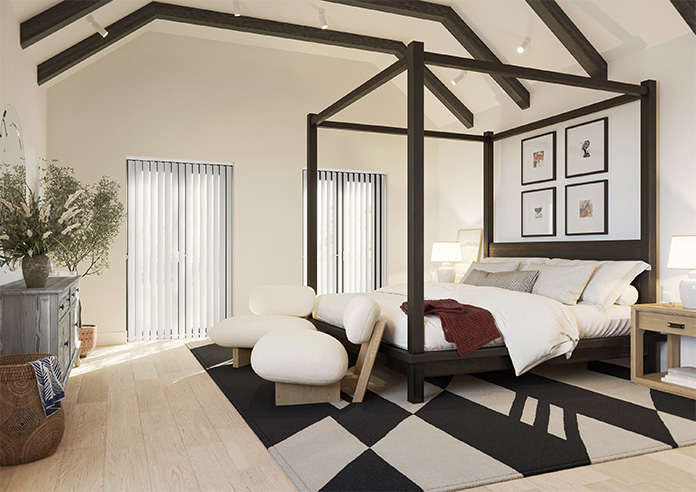 Toulouse (Blackout), Textured Grey - Vertical Blind - Image 7